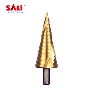 SALI HSS 4241チタンステップドドリルビット多機能スパイラルフルートトライアングルシャンクコーンキーで掘削効率的 - Product Image 2