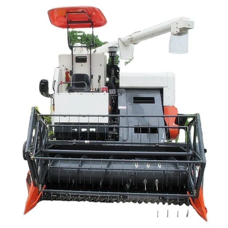 Cosechadora de orugas fácil de mantener, ancho de trabajo, cosechadora de trigo diésel de 2000 mm