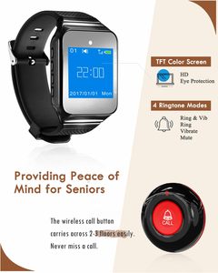 Daytech SW05 <strong>Wireless</strong> Nurse Call <strong>System</strong> for Nursing Home and Hospital Watch Pager with <strong>Push</strong> <strong>Button</strong> Best Price from China - Product Image 2