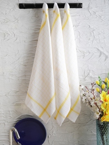 Cotton Kitchen <strong>Towel</strong> 3set Checked Pattern <strong>Towel</strong> - Product Image 3