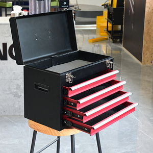 重型可锁金属工具箱，带4个抽屉大容量工具箱，用于车库和车间 - Product Image 6