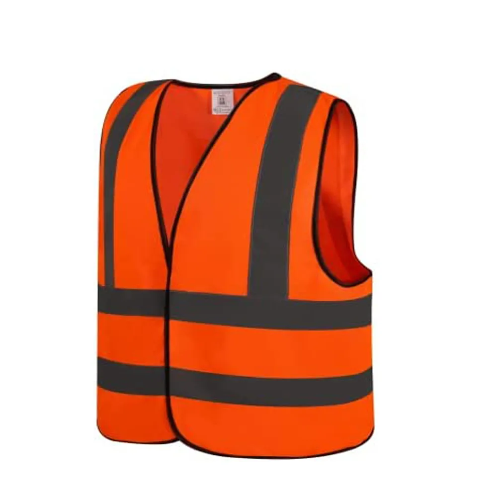 Customized work wear construction safety vest reflective sleeveless vests with zipper logos and high visibility