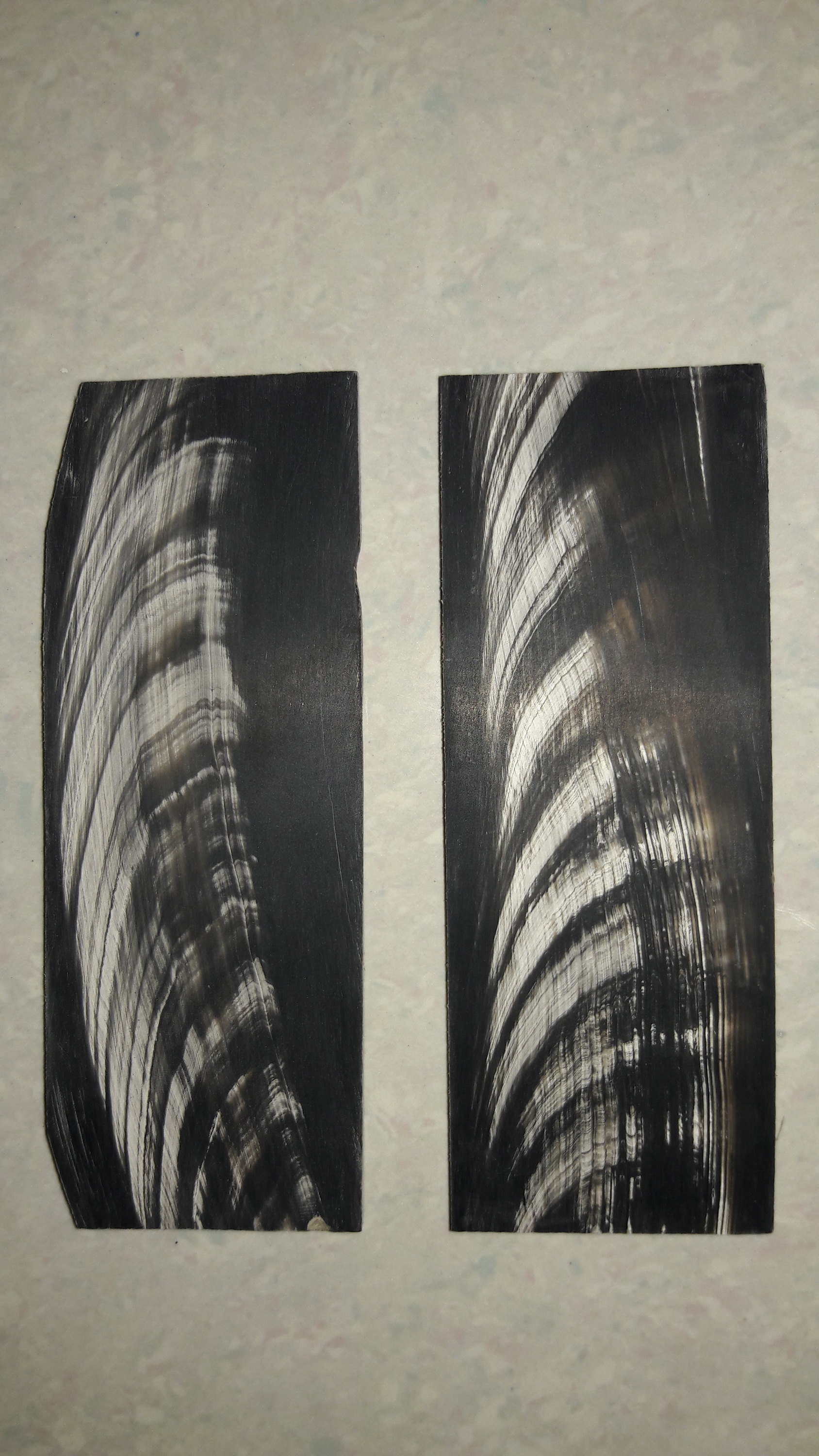 Black With White Streaks