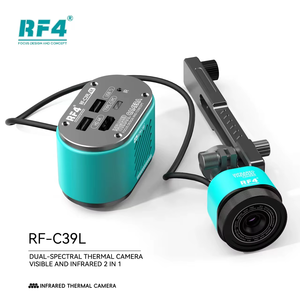 Cámara termográfica de doble espectro RF4 2 en 1 4K, cámara termográfica visible e infrarroja 4K con caballete fijo para reparación de placa base PCB