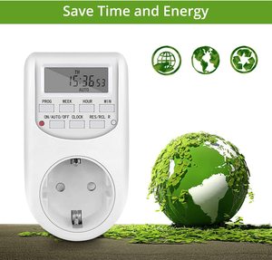 Interruttore Timer Plug-in programmabile settimanale 24 ore su 24 220V presa Timer digitale elettrica ue/regno unito/usa - Product Image 2