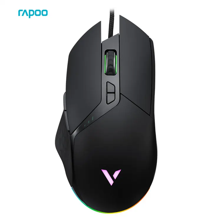 Rapoo VT30 RGB LED Esport bilgisayar fare oyun PC USB programcı için ergonomik kablolu optik izleme özellikleri