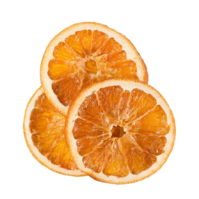 Naranja en rodajas flexible seca sin semillas sin conservantes naranjas sazonadas un aperitivo dulce