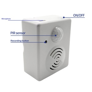 Alarma de sensor de movimiento de caja de voz descargable de sensor de movimiento PIR para timbre de alarma o protección de seguridad de supermercado de tienda - Product Image 1