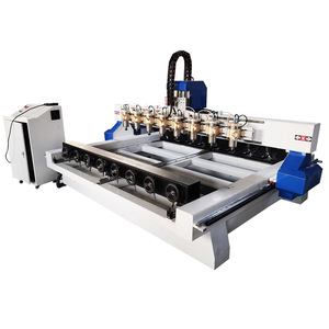 Máquinas multifuncionales de carpintería de 8 cabezales, enrutador CNC 3D de 4 ejes de madera rotativa de husillo múltiple - Product Image 4