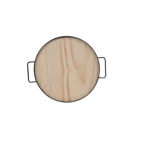 金属和木制托盘家用和最佳设计大尺寸圆形木制和金属托盘出售 - Product Image 5