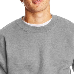 100% Cotton Crew Neck <strong>Pullover</strong> Striped Men's Knitted Sweatshirt for Winter Solid Pattern Sweater - Product Image 6