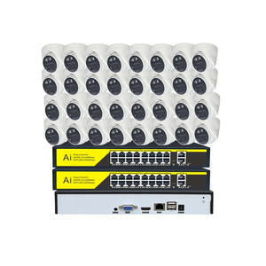 Vista móvil casa montaje en techo 32ch red IP 4K Sistema de videovigilancia interior Poe PTZ NVR kit CCTV sistema de cámara de seguridad - Product Image 3