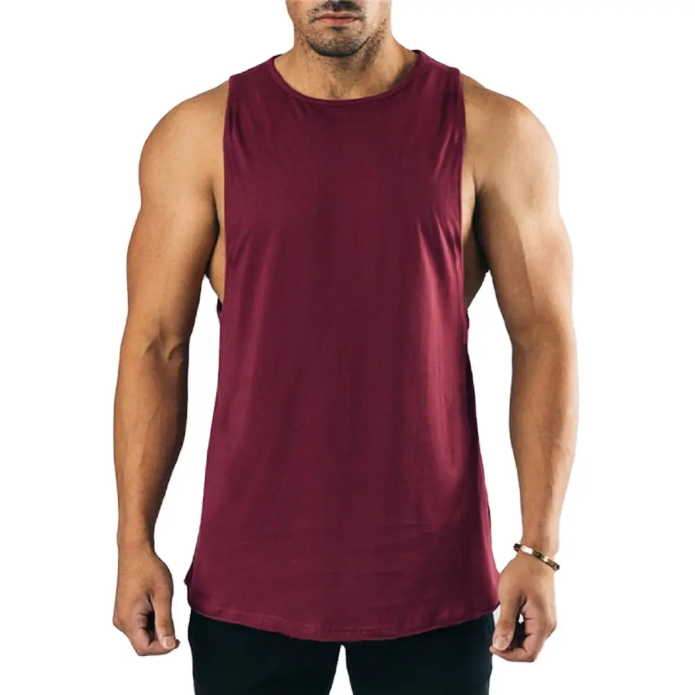 New Arrival Cotton Custom ize Logo Gedruckte Gym Wear Sport Tank Top Stilvolle Tie Dye Gym Singulett Weste für Männer