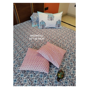 Amara & Masakali 93x108พร้อมปลอกหมอนอิงมือ2ชิ้นผ้าปูเตียงขนาดควีนไซส์พรีเมียมคอลเลกชัน AMBS021ล่าสุด - Product Image 4