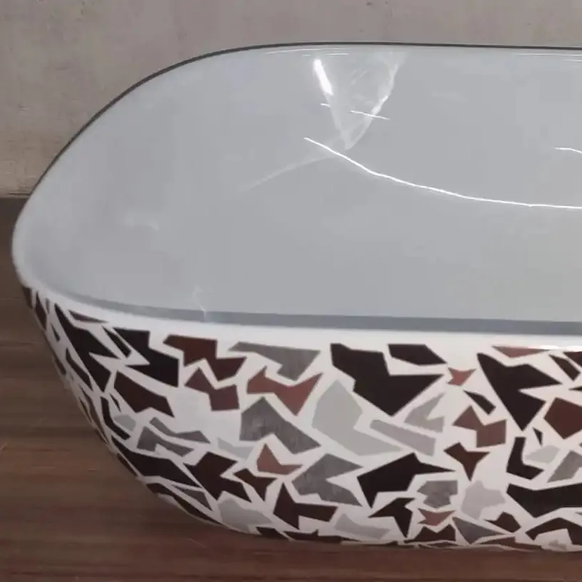 Diseño exclusivo del fabricante indio para lavabo de mano de mesa para hotel, baño de Villa con precio asequible