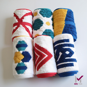 Indian Premium Multi-Color Cotton Bath Towels Quick Absorbent and Sustainable.