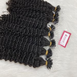 フレックスナノプラスチックチップヘアエクステンションベトナムヘアエクステンションヘアストレートウェーブカーリーシップFEDEX DHL UPS
