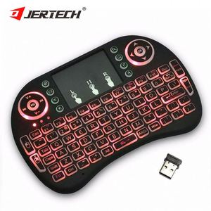 Rii I8 + Teclado retroiluminado Mini teclado inalámbrico 2,4g con panel táctil Teclado de mano para Pc Android Tv Box - Product Image 1