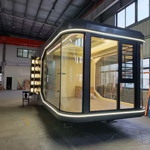 高級モダンな屋外モバイルスペースカプセルハウスリゾートオフィスモバイルホームUAE/USA/SAUDI ARABIAへの送料無料 - Product Image 6
