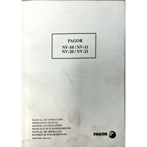 FAGOR NV10/NV11/NV20/NV21表示制御のための指示マニュアル - Product Image 1