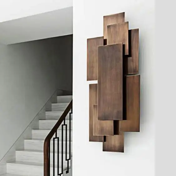 Kreative Walnuss fertig Holz 3D Wand kunst benutzer definierte Größe hand gefertigte hochwertige Akazien holz Wand kunst für Dekoration Home Decor