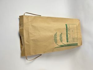 可堆肥的2层牛皮纸袋，带绳带手柄，用于大米、小麦粉、茶叶、粉末、种子包装 - Product Image 6