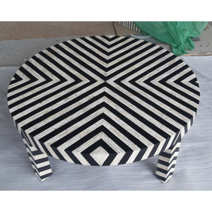 Ấn Độ Nhà cung cấp handmade xương Inlay Bàn cà phê phòng khách thanh lịch tủ với phức tạp Inlay làm việc xương Inlay giao diện điều khiển - Product Image 4