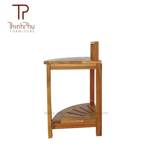 Mỏng Phu đồ nội thất hiện đại tre góc tắm băng ghế dự bị thủ công bằng gỗ lưu trữ Kệ bảng chỗ ngồi cho không gian nhỏ cho khách sạn - Product Image 6
