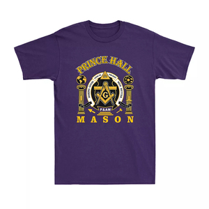 Masonic Prince Hall Masons Greats Mason Presidents DayノベルティメンズTシャツカスタムメイド半袖シャツ
