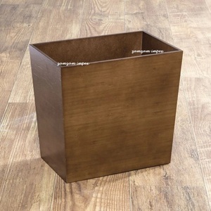 Papelera Rectangular de MDF, cubo de basura estrecho, pequeño contenedor de basura para baño, cocina, oficina en casa, habitación artesanal - Product Image 2