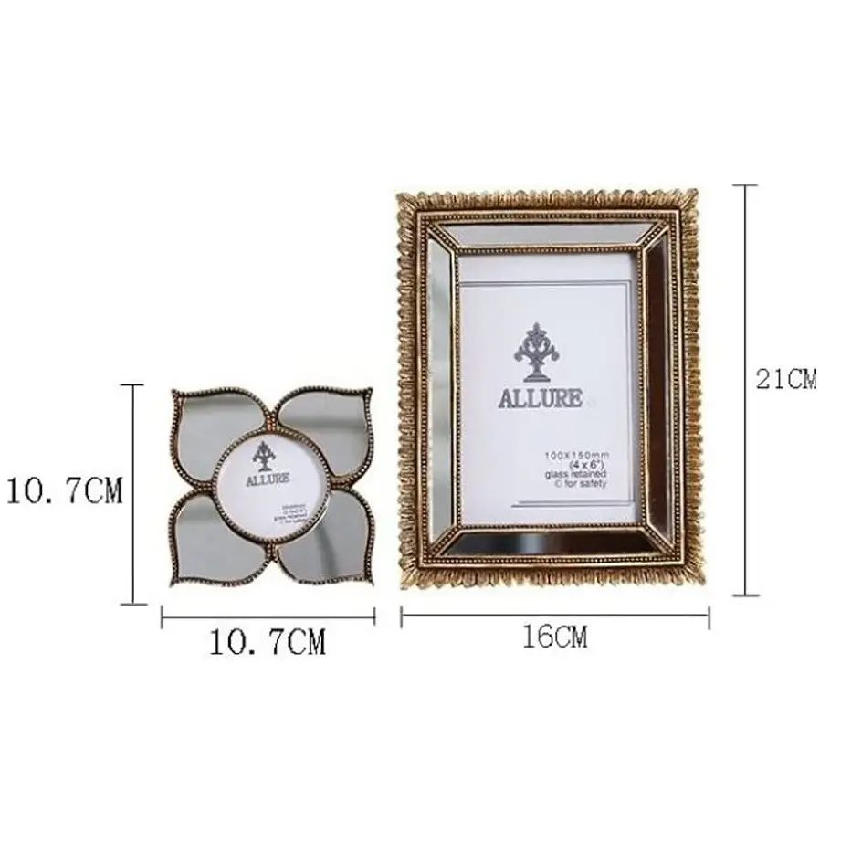 Antique Metal Photo Frame Aluminium Frame For Photo/Picture Frame for Cozy Rooms Bed Room Living room decoration