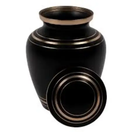 Belle urnes de crémation en laiton de couleur noire pour animaux de compagnie pour les cendres d'animaux/urnes de chien en laiton de haute qualité urnes funéraires pour chien et chat Ashe