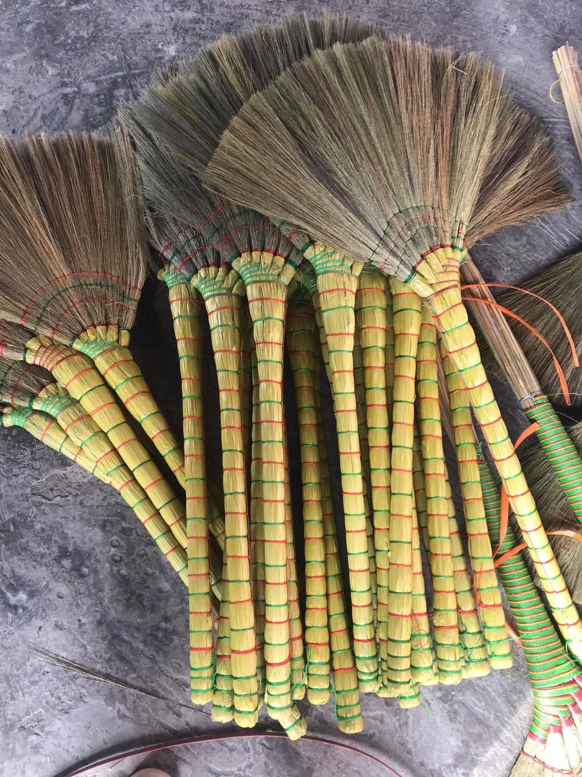 Natural yellow dried grass