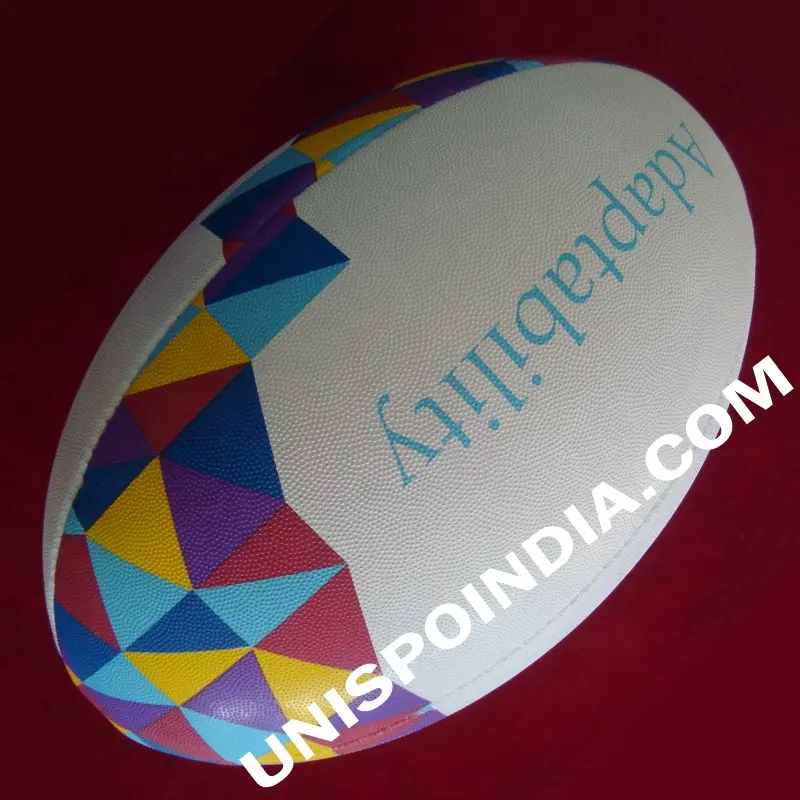 Ballon de match professionnel pour les écoles et les collèges en ballons de rugby en caoutchouc synthétique personnalisés