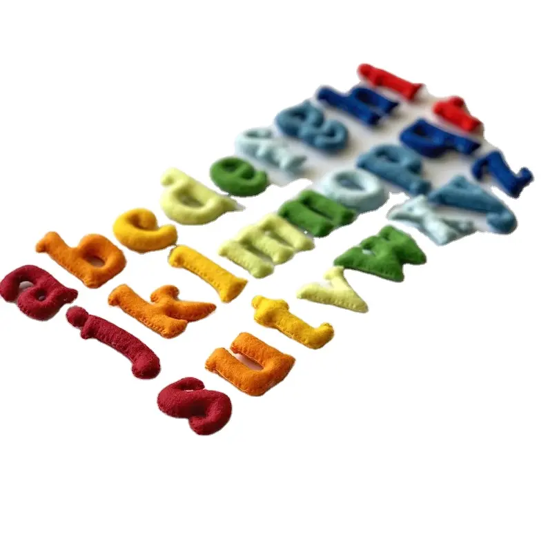 Kit per l'apprendimento dell'alfabeto in feltro artigianale Premium: Set educativo per bambini con numero di lettere personalizzabile personalizzato
