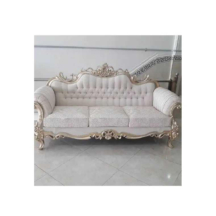 Sofa kayu & kursi pengantin pria, furnitur Sofa ukir Mewah Bergaya Klasik & Modern panggung