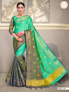 R &amp; D Exports Presents Latest New Designer Pure Silk Weaving Sarees Indian Sarees Shari Sari - Product Image 3