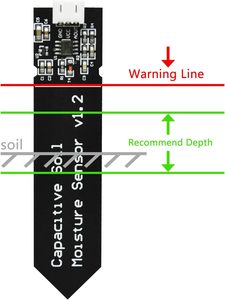 Módulo Sensor de humedad del suelo analógico capacitivo 3,3 ~ 5,5 V Detección de humedad resistente a la corrosión DIY electrónico para Raspberry Pi