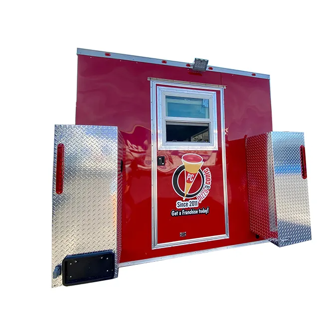 Carrello per Hot Dog di alta qualità per camion di cibo Pizzeria Mini rimorchio per alimenti