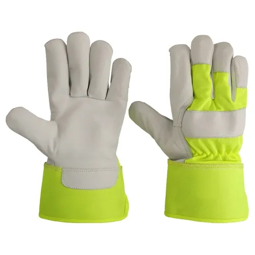 Arbeits handschuhe Starke kunden spezifische Leder fahrer konstruktion Industrial Mining Safety Working Glove