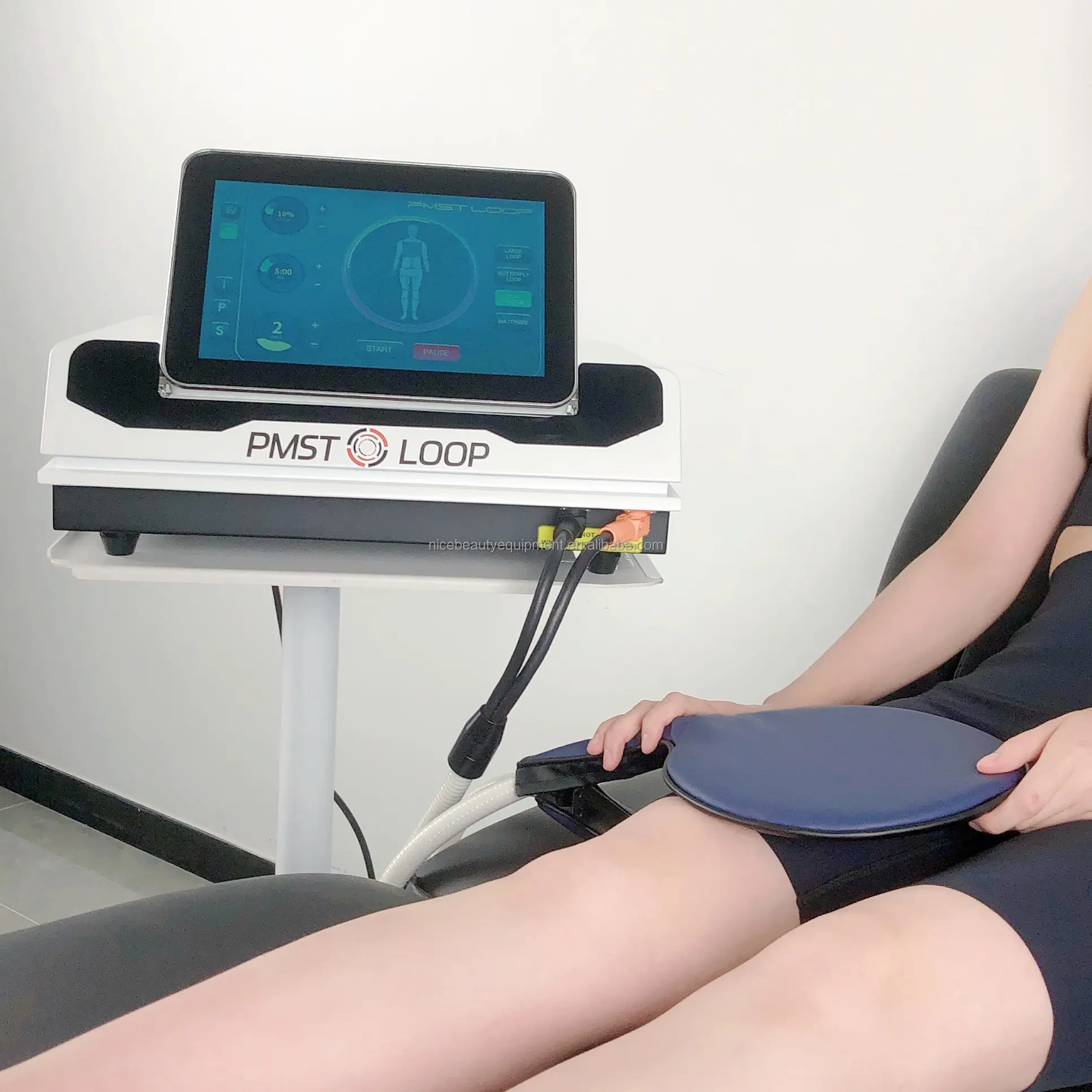 PMST LOOP PRO MAX Campo electromagnético Fisioterapia Alivio del dolor Estimulación Espalda Hombro Relajación muscular