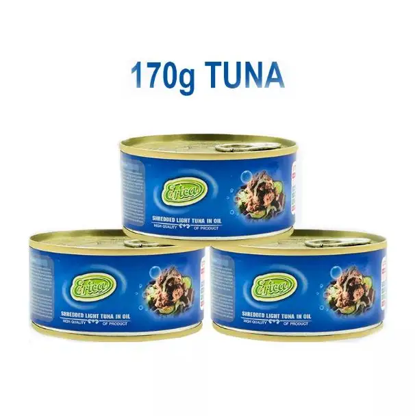 Carne de atún sellada en lata, aceite de soja, 165g x 4 latas de origen alemán