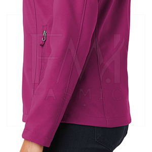 Purple Color Women Plain Softshell <strong>Jacket</strong> for Custom Pattern Style Camping <strong>Jackets</strong> in Reasonable Price - Product Image 6