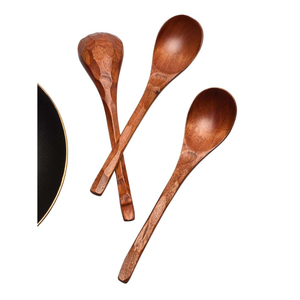 天然芒果木餐具勺子餐具家居婚宴不同尺寸纯木餐具餐具套装 - Product Image 3