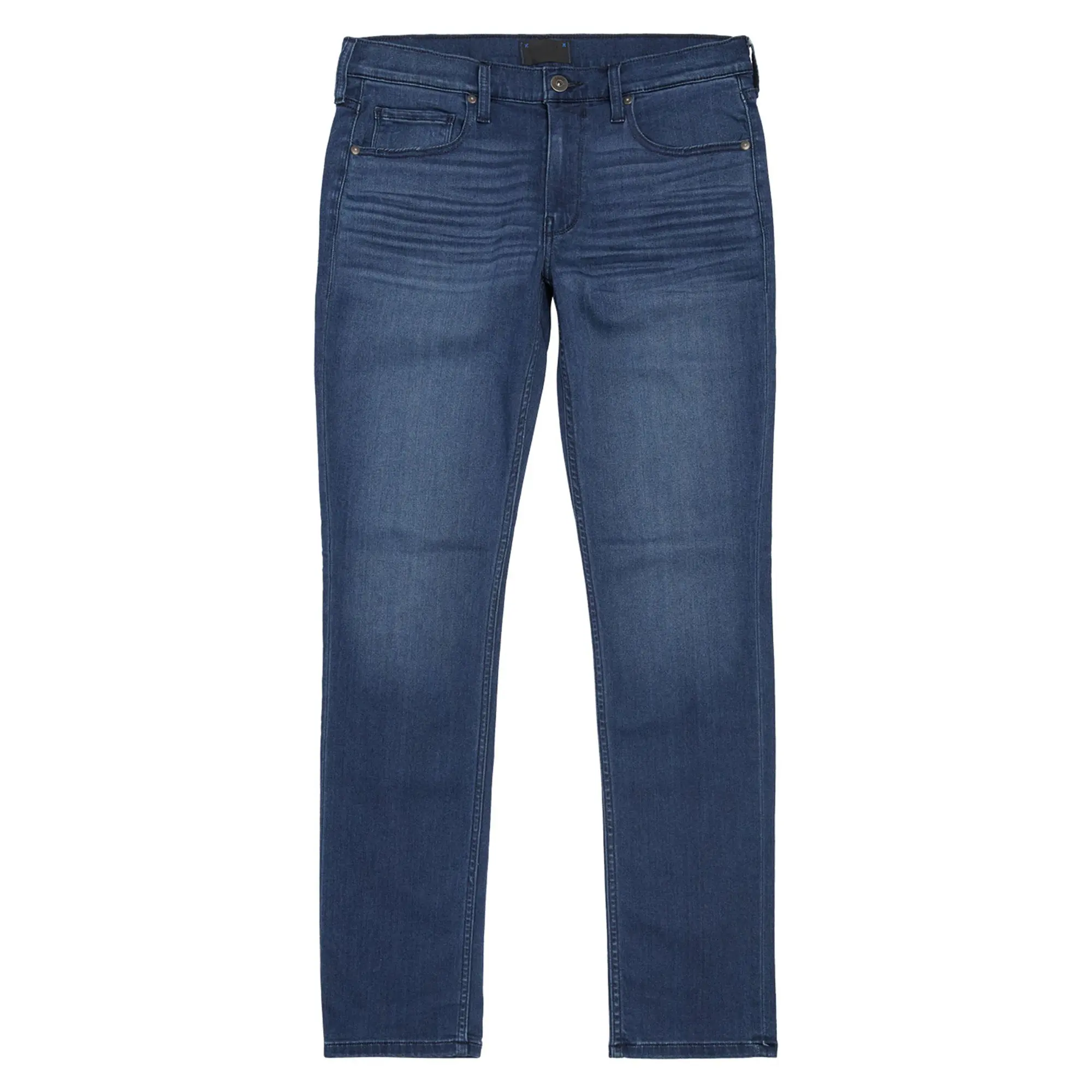 Calça jeans masculina de cor azul claro, preço barato por atacado, calça jeans personalizada de 32 calças baixas para homens