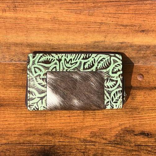 Brown With Green Embossed