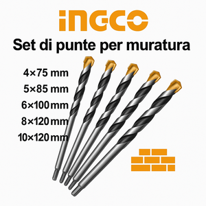 ชุดดอกสว่านเจาะเหล็ก5ชิ้นสำหรับงานก่ออิฐและงานเจาะคอนกรีตแบบมืออาชีพที่แม่นยำ - Product Image 5