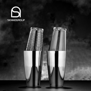 Chất lượng cao Martin thép không gỉ Shaker và muỗng Kit bartender Glass Boston Cocktail Shaker cho uống trộn - Product Image 1