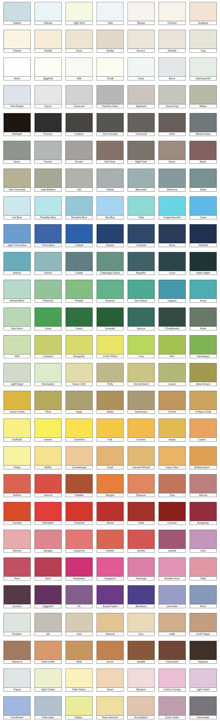 All colors available