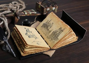 หนังสือหนังของเงาแฮร์รี่พอตเตอร์ของขวัญสำหรับชายและหญิงขอบกระดาษแม่มดคาถาหนังสือบันทึก Grimoire - Product Image 3
